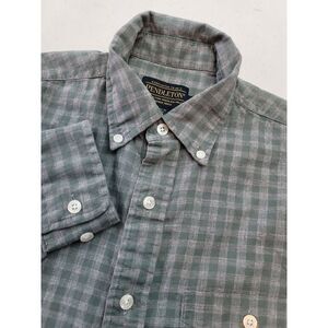 Pendleton Shirt Mens S Cotton Green Plaid‎ Button Down Long Sleeve Preppy Casual